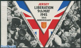 Jersey 1995 Liberation Prestige Booklet, Mint NH, History - Transport - World War II - Stamp Booklets - Ships And Boats - WW2