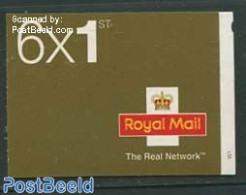 Great Britain 2003 Definitives Booklet, 6x1st, Walsall, The Real Network On Cover, Mint NH, Stamp Booklets - Nuevos