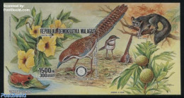 Madagascar 1988 Rotary, Bird S/s, Imperforated, Mint NH, Nature - Various - Birds - Flowers & Plants - Rotary - Rotary, Club Leones