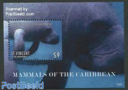 Saint Vincent 2013 Mammals Of The Caribbean S/s, Mint NH, Nature - Animals (others & Mixed) - Sea Mammals - St.Vincent (1979-...)