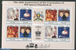 Uganda 1993 Coronation Anniversary M/s, Mint NH, History - Kings & Queens (Royalty) - Familias Reales
