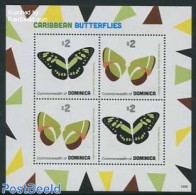 Dominica 2013 Butterflies 4v M/s, Mint NH, Nature - Butterflies - Dominicaanse Republiek