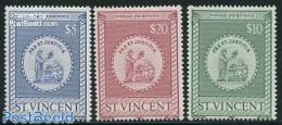 Saint Vincent 1980 Parcel Stamps 3v, Mint NH, History - Coat Of Arms - St.Vincent (1979-...)