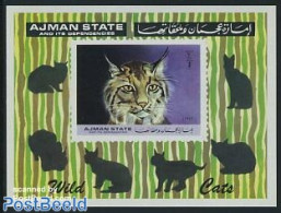 Ajman 1972 Lynx S/s, Mint NH, Nature - Animals (others & Mixed) - Cat Family - Adschman
