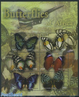 Malawi 2003 Butterflies 6v M/s, Mint NH, Nature - Butterflies - Malawi (1964-...)