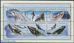 Togo 1997 Scouting/whales 6v M/s, Mint NH, Nature - Sport - Sea Mammals - Scouting - Togo (1960-...)