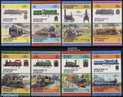 Saint Vincent & The Grenadines 1984 Locomotives 8x2v [:], Mint NH, Transport - Railways - Eisenbahnen