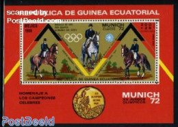 Equatorial Guinea 1972 Olympic Games S/s, Mint NH, Nature - Sport - Horses - Olympic Games - Sport (other And Mixed) - Equatorial Guinea