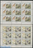 Yugoslavia 1981 European Nature 2 M/ss, Mint NH, History - Nature - Europa Hang-on Issues - Cat Family - Flowers & Pla.. - Unused Stamps