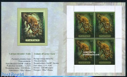 Latvia 2006 Lynx Booklet, Mint NH, Nature - Animals (others & Mixed) - Cat Family - Stamp Booklets - Unclassified