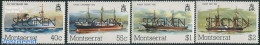 Montserrat 1980 Postal Ships 4v, SPECIMEN, Mint NH, Transport - Post - Ships And Boats - Correo Postal