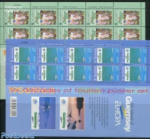 Guernsey 2003 Europa, Poster Art 2 M/ss, Mint NH, History - Transport - Europa (cept) - Ships And Boats - Art - Painti.. - Schiffe