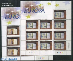 Ireland 2003 Europa, Poster Art 2 M/ss, Mint NH, History - Europa (cept) - Art - Poster Art - Unused Stamps