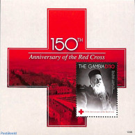 Gambia 2013 150 Years Red Cross S/s, Mint NH, Health - Transport - Red Cross - Rotes Kreuz