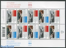 Netherlands 2014 200 Years Kingdom M/s, Mint NH, History - Kings & Queens (Royalty) - Art - Sculpture - Unused Stamps