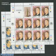 Malta 1996 Europa, Famous Women 2 M/ss, Mint NH, History - Europa (cept) - Women - Zonder Classificatie