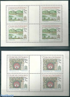 Czechoslovkia 1977 Bratislava Burg 2 M/ss, Mint NH, Art - Books - Castles & Fortifications - Andere & Zonder Classificatie