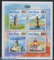 Guinea Bissau 2013 Lighthouses 4v M/s, Mint NH, Various - Lighthouses & Safety At Sea - Vuurtorens