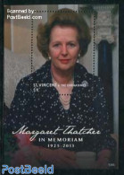 Saint Vincent 2013 Margaret Thatcher S/s, Mint NH, History - Politicians - St.Vincent (1979-...)