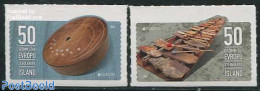 Iceland 2014 Europa, Music Instruments 2v S-a, Mint NH, History - Performance Art - Europa (cept) - Music - Musical In.. - Unused Stamps