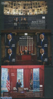 Guyana 2013 Barack Obama 3 S/s, Mint NH, History - American Presidents - Politicians - Guyana (1966-...)