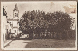 CPSM 30 - MANDUEL - Place De L'Eglise - TB PLAN Centre Village Avec Arbres - Sonstige & Ohne Zuordnung