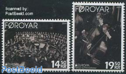 Faroe Islands 2014 Europa, Music Instruments 2v, Mint NH, History - Performance Art - Europa (cept) - Music - Musical .. - Musica