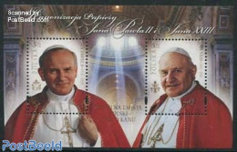 Poland 2014 Beatification Of Pope John Paul II 2v M/s, Mint NH, Religion - Various - Pope - Religion - Joint Issues - Ongebruikt
