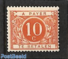 Belgium 1895 10c, Postage Due, Stamp Out Of Set, Unused (hinged) - Other & Unclassified