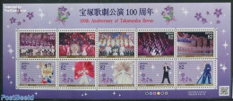 Japan 2014 Takarazuka Revue 10v M/s, Mint NH, Performance Art - Theatre - Unused Stamps