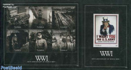 Tuvalu 2014 World War I 2 S/s, Mint NH, History - Militarism - World War I - Militaria