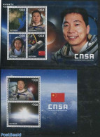 Guyana 2014 Chinese Space Exploration 2 S/s, Mint NH, Transport - Space Exploration - Guiana (1966-...)