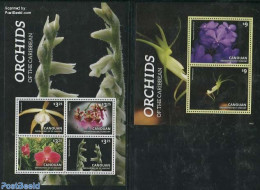 Saint Vincent & The Grenadines 2014 Canouan, Orchids 2 S/s, Mint NH, Nature - Flowers & Plants - Orchids - St.Vincent Y Las Granadinas