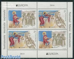 Romania 2014 Europa, Music Instruments S/s, Mint NH, History - Performance Art - Europa (cept) - Music - Musical Instr.. - Unused Stamps