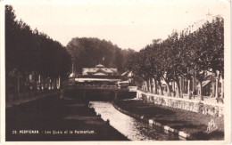 FR66 PERPIGNAN - Phototypie Tarnaise Poux APA 29 Glacée - Les Quais Et Le Palmarium - Belle - Perpignan