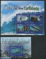 Grenada 2013 Fish Of The Caribbean 2 S/s, Mint NH, Nature - Fish - Fishes