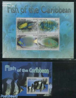 Grenada 2014 Fish Of The Caribbean 2 S/s, Mint NH, Nature - Fish - Fishes