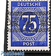 Germany, Federal Republic 1948 75Pf, Bar With Posthorns, Stamp Out Of Set, Mint NH - Other & Unclassified