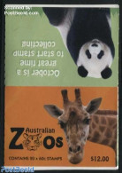Australia 2012 Australian Zoos Foil Booklet, Mint NH, Nature - Animals (others & Mixed) - Bears - Birds - Crocodiles -.. - Unused Stamps
