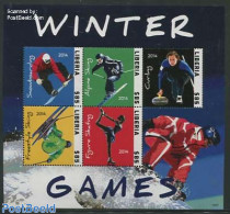 Liberia 2014 Winter Games 5v M/s, Mint NH, Sport - Skating - Skiing - Sport (other And Mixed) - Skiing