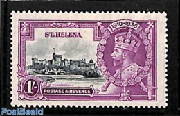 Saint Helena 1935 1Sh, Stamp Out Of Set, Unused (hinged) - Saint Helena Island