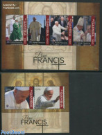 Gambia 2014 Pope Francis, 2 S/s, Mint NH, Religion - Pope - Religion - Popes