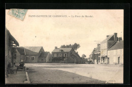 CPA Saint-Sauveur-de-Carrouges, La Place Du Marché  - Carrouges