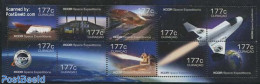 Curaçao 2014 XCOR Space Expeditions From Curacao 8v M/s, Mint NH, Transport - Various - Space Exploration - Globes - .. - Geografía