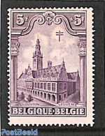 Belgium 1928 5+5Fr, Stamp Out Of Set, Unused (hinged), Art - Libraries - Unused Stamps