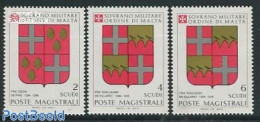 Sovereign Order Of Malta 1983 Coat Of Arms 3v, Mint NH, History - Coat Of Arms - Autres & Non Classés