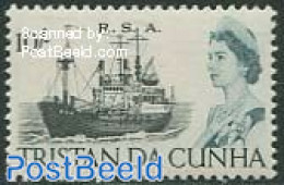 Tristan Da Cunha 1965 10Sh, Stamp Out Of Set, Mint NH, Transport - Ships And Boats - Ships