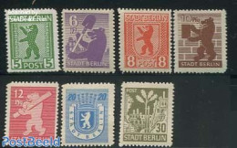 Germany, DDR 1945 Definitives 7v, Saw Perforation, Mint NH - Autres & Non Classés