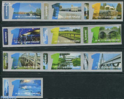 Finland 2014 Water & Bridges 10v S-a, Mint NH, Art - Bridges And Tunnels - Unused Stamps