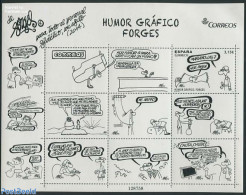 Spain 2014 Humor 1v+8tabs In M/s, Mint NH, Art - Comics (except Disney) - Unused Stamps